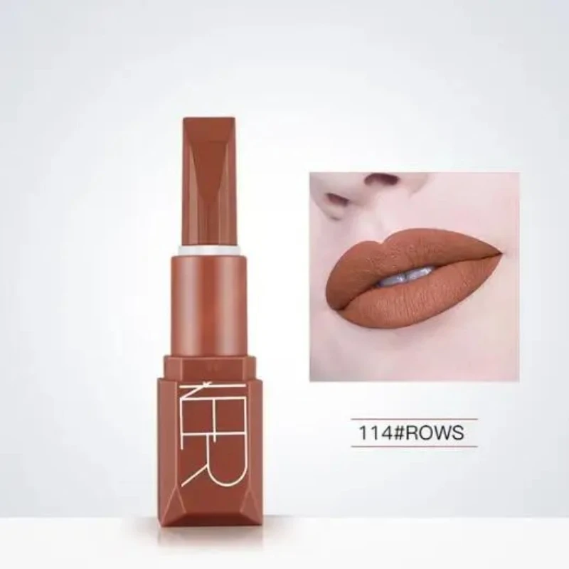 Pudaier velvet matte lipstick 5 colors makeup set pumpkin series vitamin E waterproof long lasting nude brow lipstick