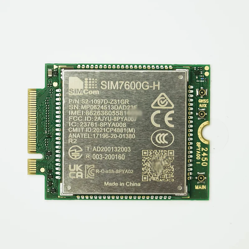 Wholesale SIMCOM SIM7600 SIM7600G-H M2 SIM7600G-H-M2 R2 Global band 4G LTE Cat4 Module Support 3G+2G+GNSS Compatible with EG25-G