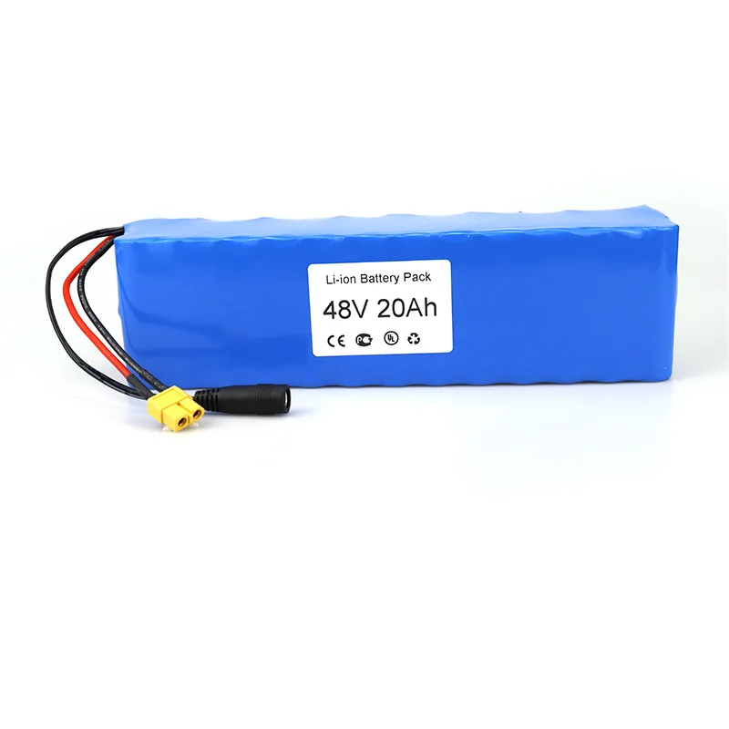 

New 20Ah Li-ion Battery 13S3P Battery Pack XT60+DC5521 Connector 48V E-Bike Battery 48V Pack