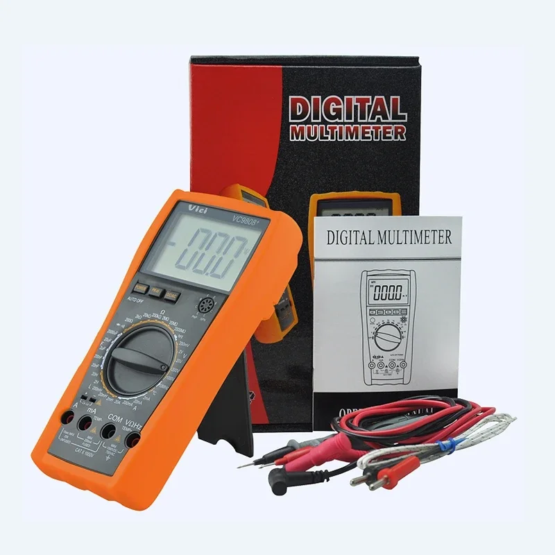 VICI VC9808+ Digital Multimeter Smart Auto Range 1000V 20A Ohm Hz Capacitance Inductance hFE Diode Meter AC DC DMM Multitester