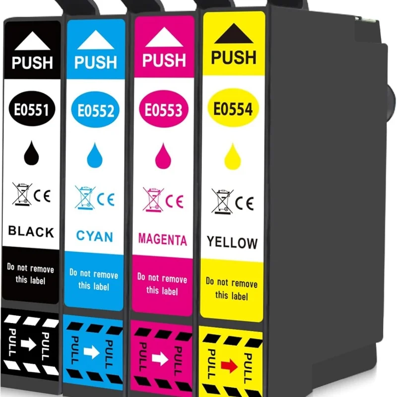

Remanufactured T0556 Printer Cartridges Replacement for EPS T0551 T0552 T0553 T0554 for EPS Stylus Photo R240 R245 RX420 RX425 R
