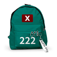 Korea Game Season2 Cosplay Backpack Large Capacity Shoulder Bags for Students and TV Series Fans Ideal for School and Travel