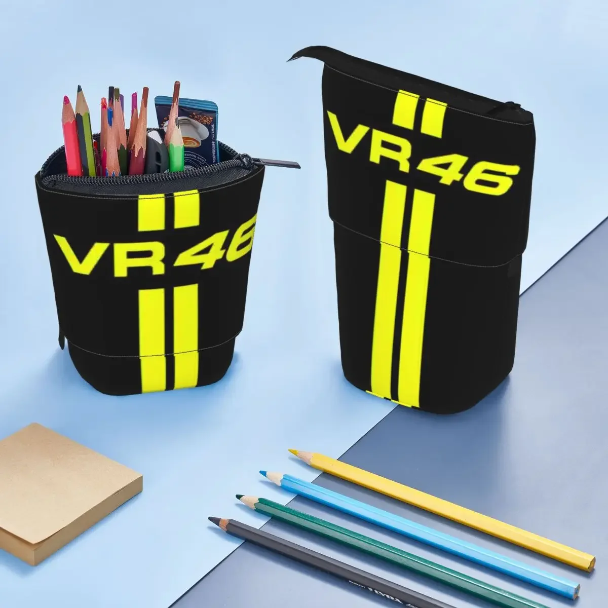 

Moto-Gp Rossi-Race Motorcycle Motocross Vr 46 Reversible Pencil Case for Boys Girls Gifts Pen Box Pencil Bag Stationery Supplies