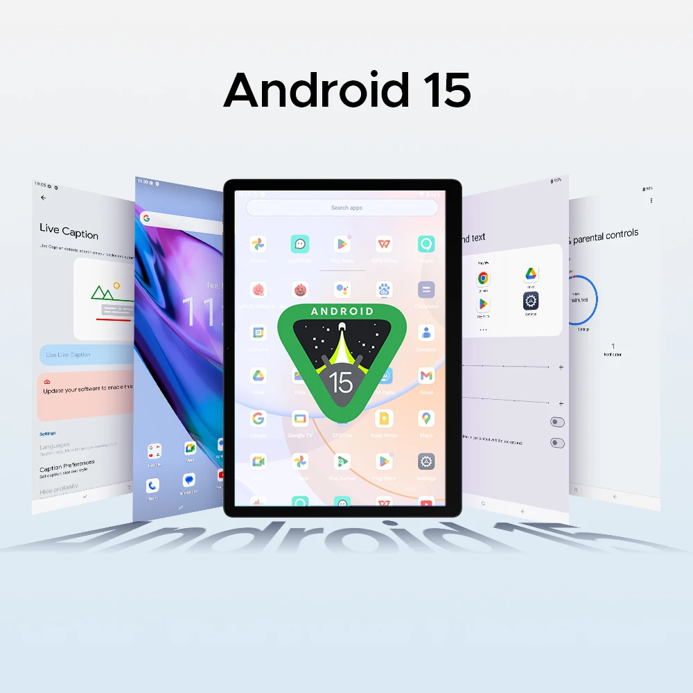 Versión Global DOOGEE Tab E3 Max Tablet PC Android 15 Gemini AI 14 ''2.1K pantalla 8GB RAM 256GB 13500mAh batería grande Smart Pad