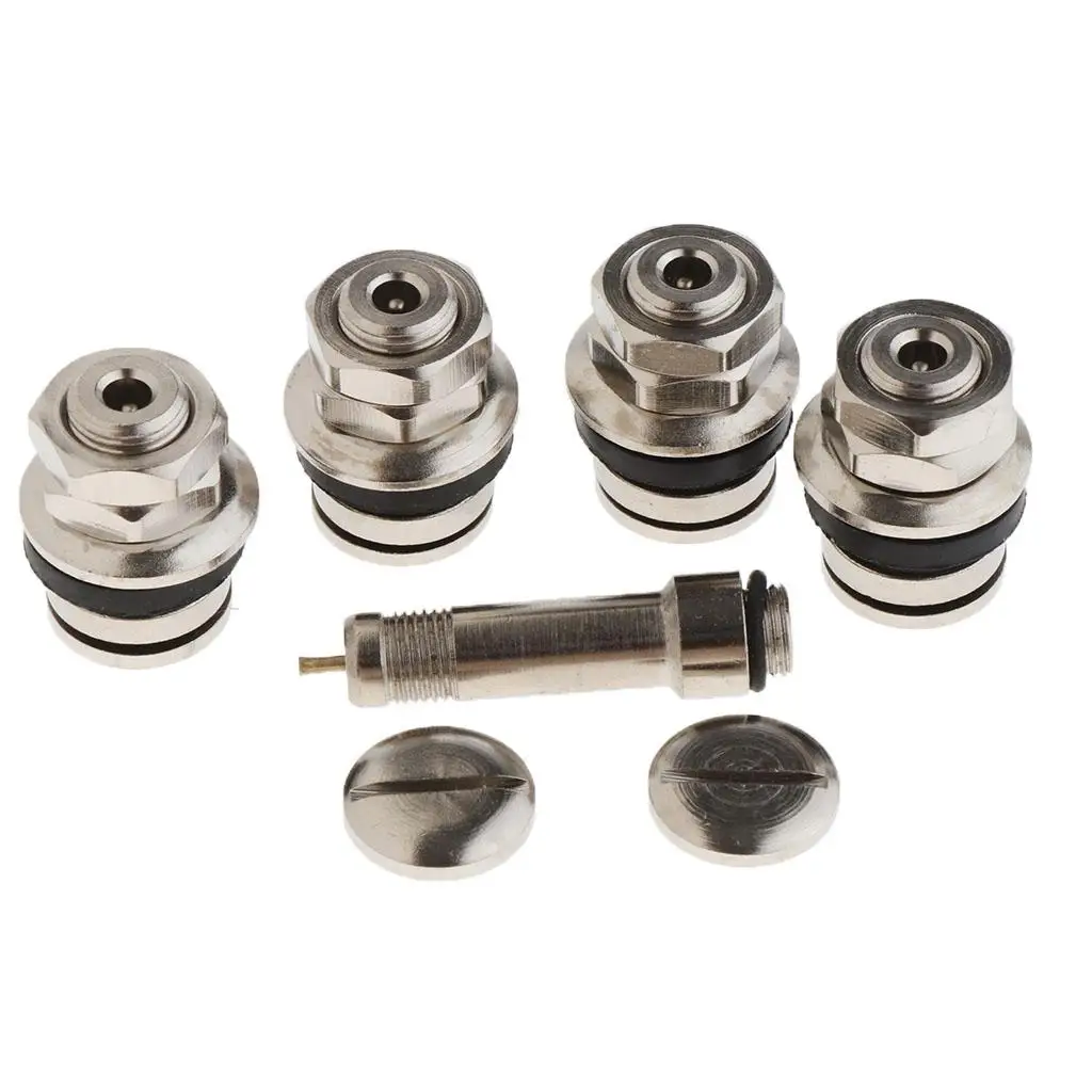 4Pcs Silver Wheel Dust Caps Tyre Valve Caps Tire Car，Bike, Motorcycle Caps Styling image 5