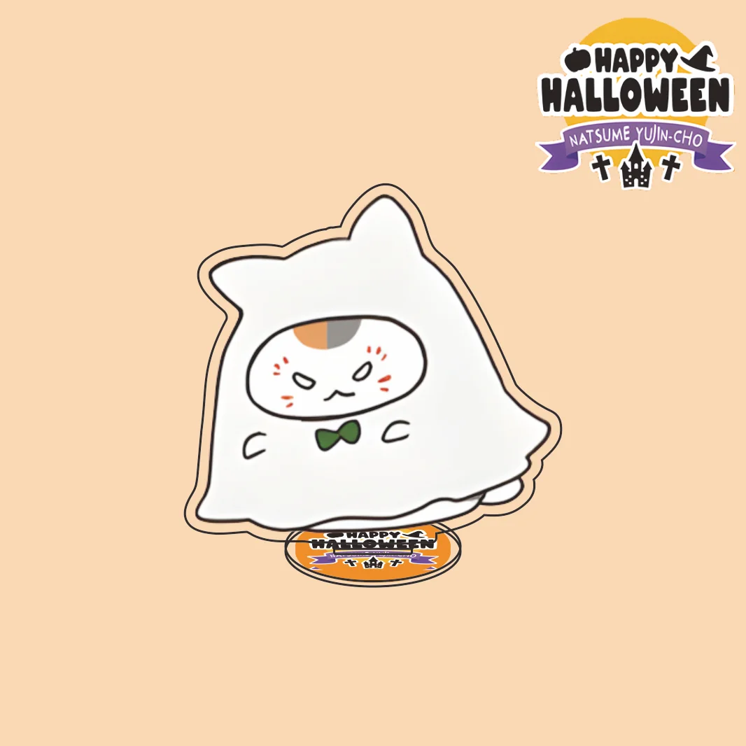 New Anime Natsume's Book of Friends Halloween Series Keychain Nyanko Sensei Takashi Acrylic Stand Figure Model Plate Desk\