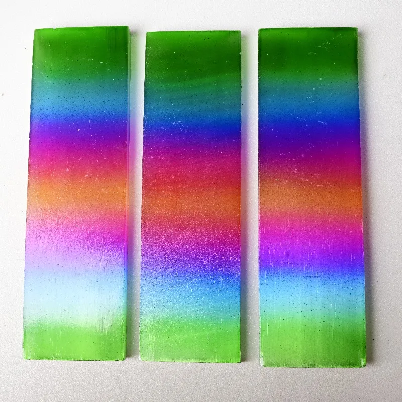 1pc vibrant Aura Selenite Slab, Bohemian Home Decor, Jewelry Making, Unique Gift for Collectors, Mineral Specimen Decoration