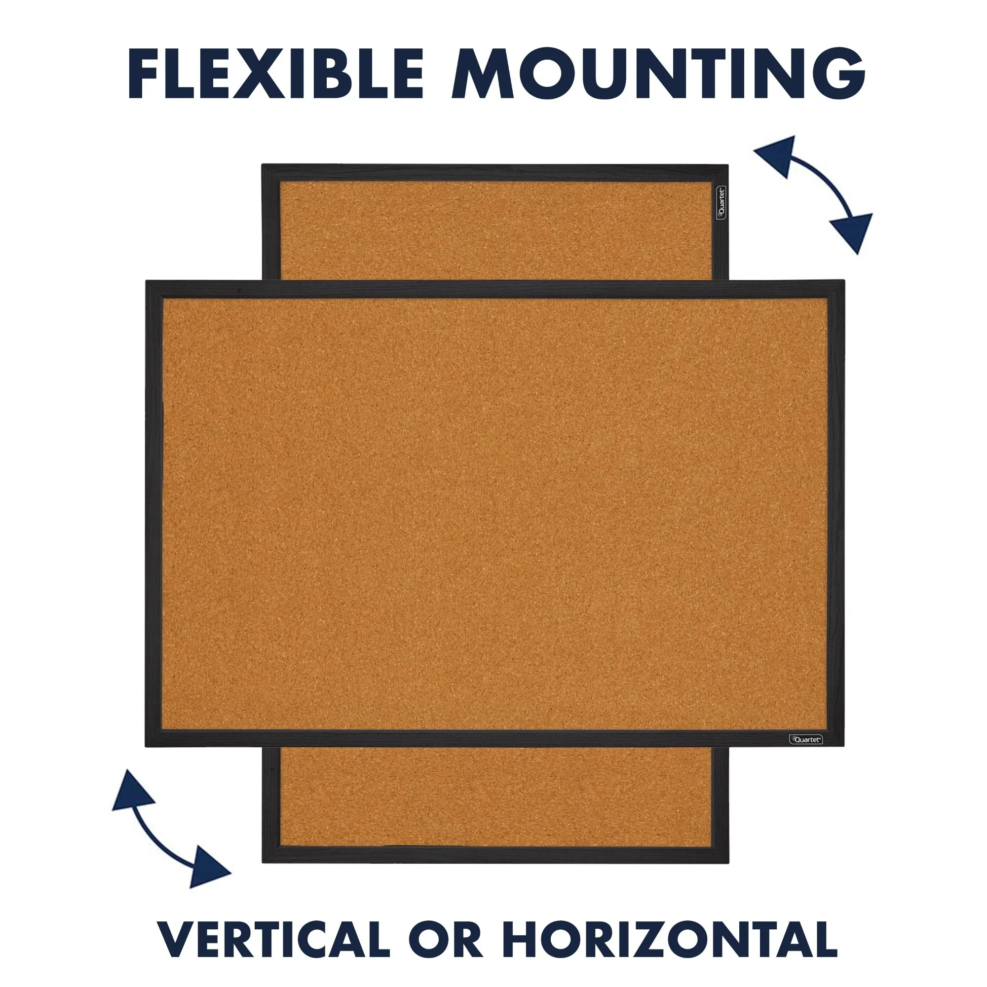 (4 шт.) Пробковая доска объявлений, 24 x 36 дюймов, черная рамка