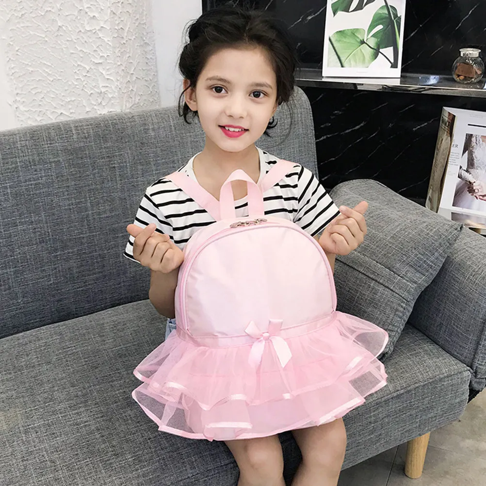 

Cute Girl Ballet Dance Backpack Large Capacity Waterproof Nylon Material Ideal for School Dance Class Sports Travel Daily Use