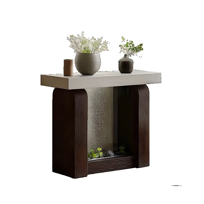 Entrance cabinet floor-to-ceiling water feature designer living room small apartment courtyard self-circulating water floor cyli