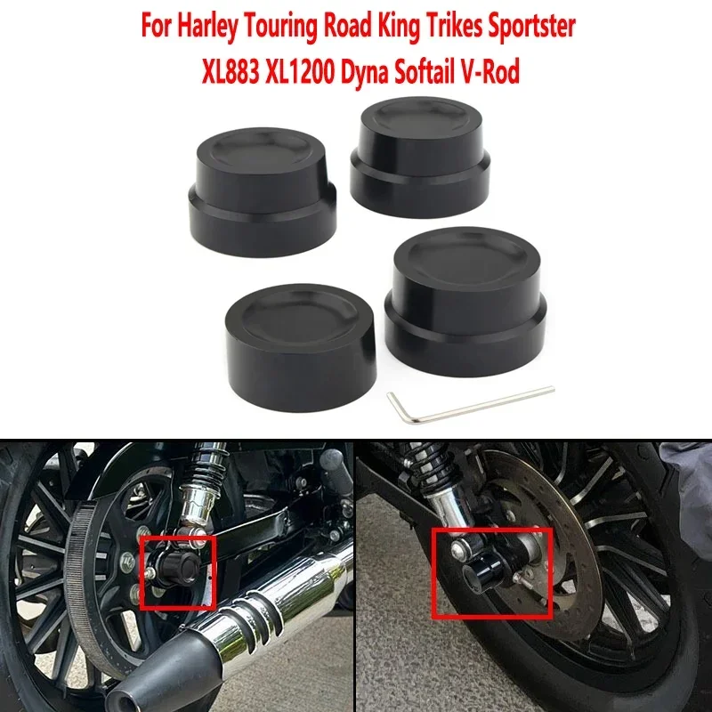 

Крышка мотоцикла с ЧПУ, резьба спереди и сзади для Harley Touring Road King Trikes Sportster XL883 XL1200 Dyna Softail V-Rod