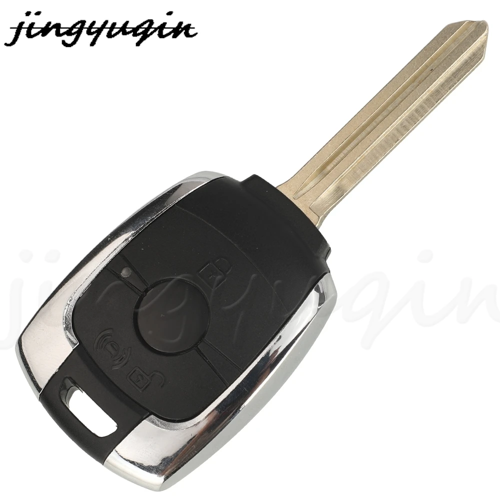 JYQ-llave remota de coche con tapa, Chip 433Mhz 4D60 para Ssangyong Actyon Kyron Rexton Korando Stavic Tivoli Aoto, Control Fob
