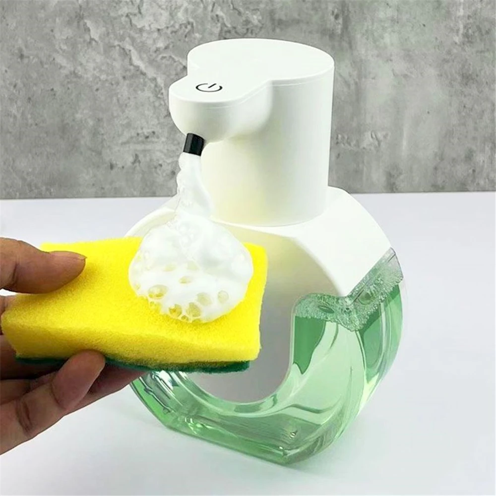 430ML Automatic Foam Soap Dispenser Smart Washing Hand Soap and Shampoo Gel Dispensers Wall Mounted Liquid Sensor Soap Dispenser