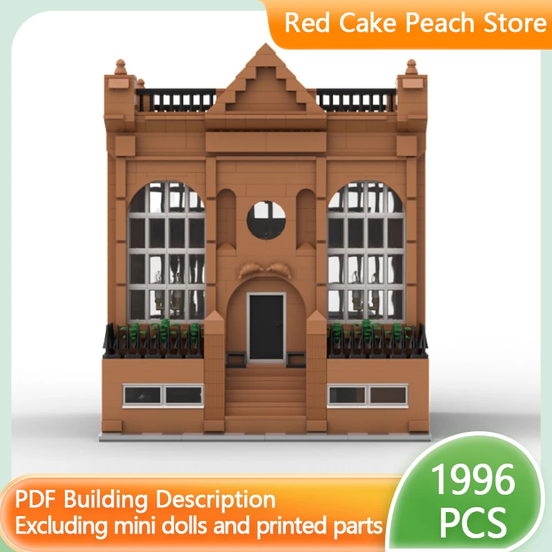 مدينة شارع عرض نموذج MOC قوالب بناء الكنيسة المعمارية القديمة وحدات التكنولوجيا الأطفال هدايا العيد تجميع اللعب البدلة