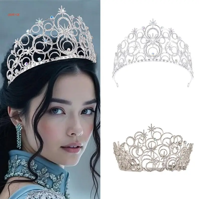 Elegant Party Headbands Hair Hoop for Birthday Wedding Queen Headpiece for Girls Show Stage Costume