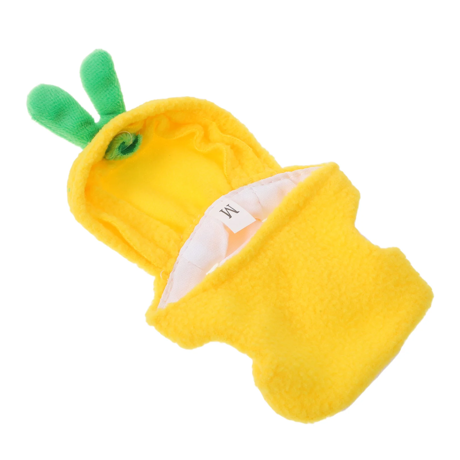 

2pcs Pet Parrot Warm Clothes Pineapple Hoodie For Small Birds Breathable Outfit Cockatiels Parakeets Cosplay Costume Flight Suit