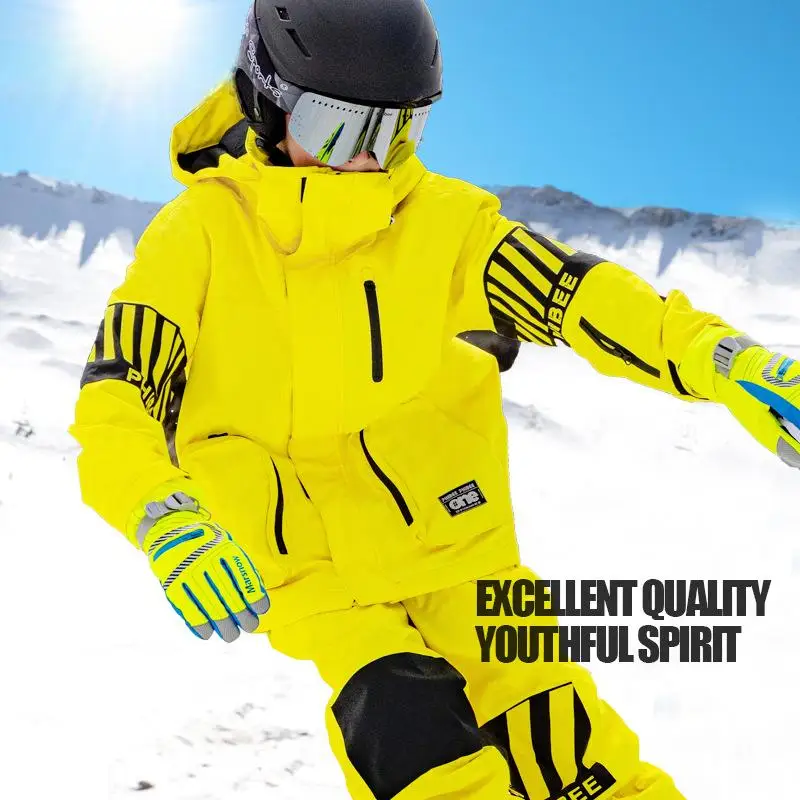

Children's Snowsuits,2-Piece Skiing Jacket Snow Pants,Girls Boys Snowboarding Wear,Winter Waterproof Fleece Warm Kids Ski Coat