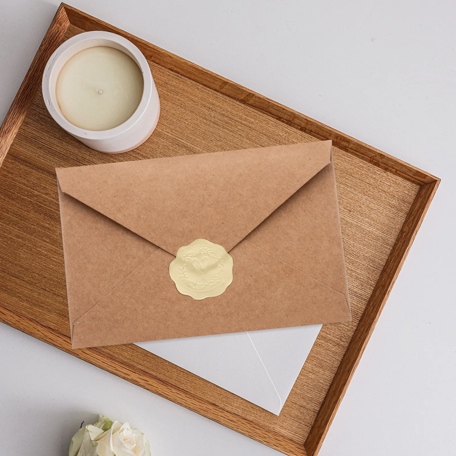 

1 set 1 Set Of Vintage Multi-Function Card Envelopes For Wedding Party Festival Greeting Stationery Supply Decorative Invitation