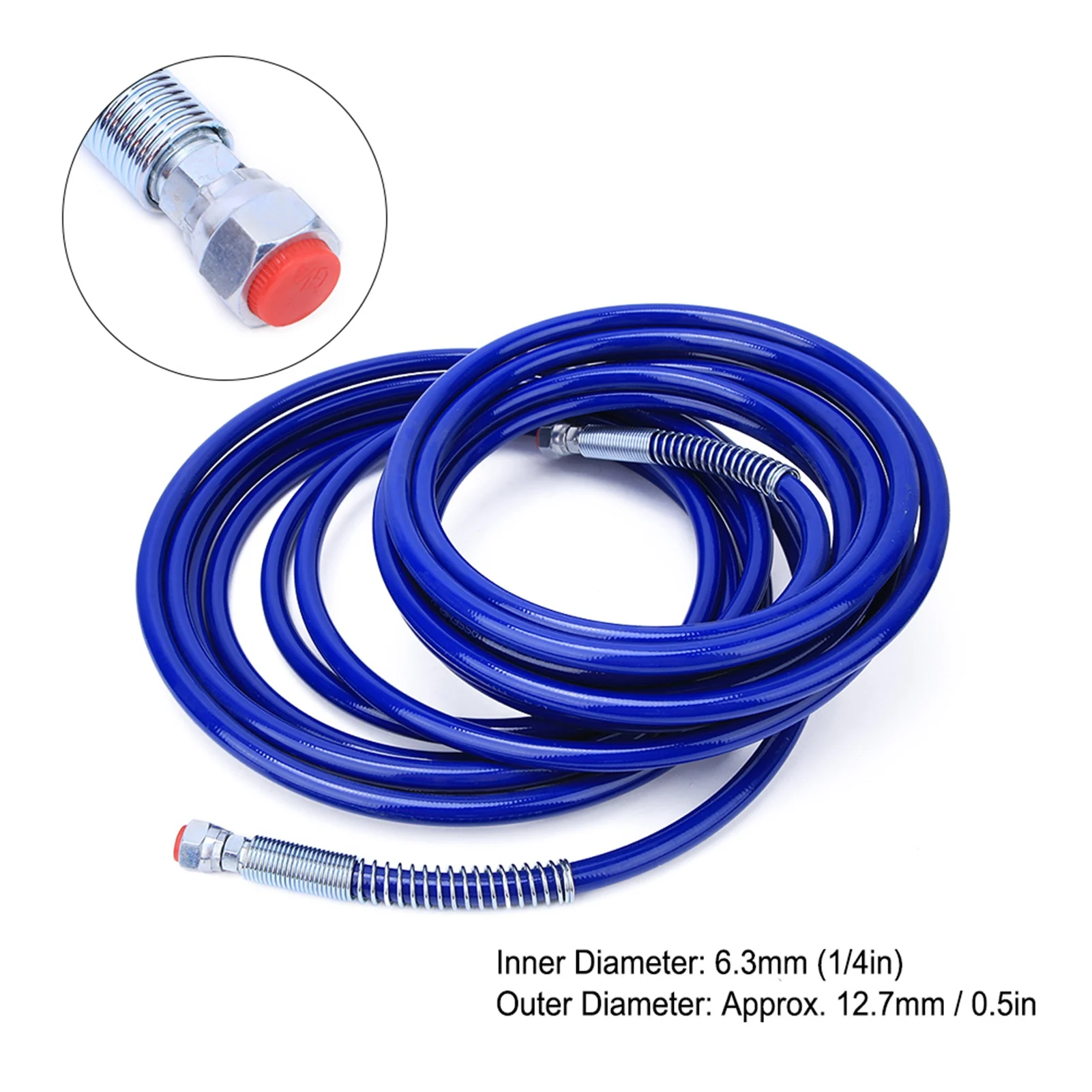 1/4in Paint Spray Hose Airless Sprayer Gun Flexible  Tube 10 Meters 3265Psi Paint Spray Flexible  Tube