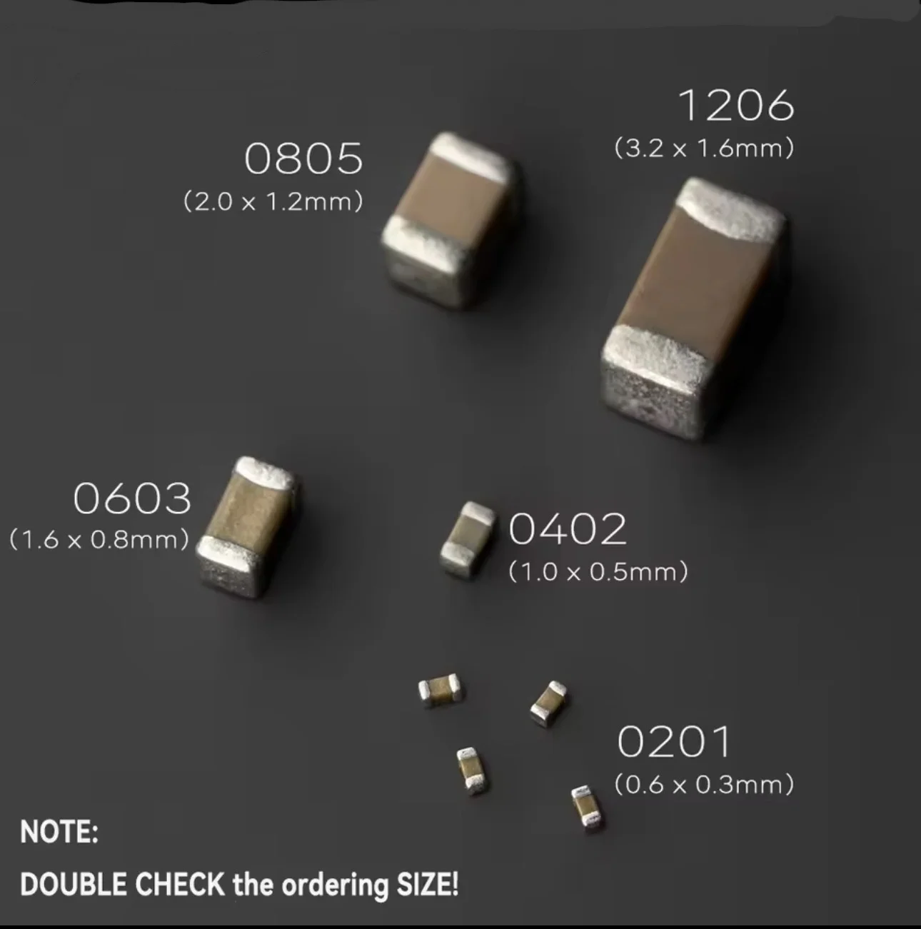 50 adet/100 adet SMD Seramik Kondansatörler 0201 0402 0603 0805 1206 1uF 2.2uf 3.3 4.7uF 10uF 22uF 47uF 6.3V 10V 16V 25V 50V 100V X5RX7R