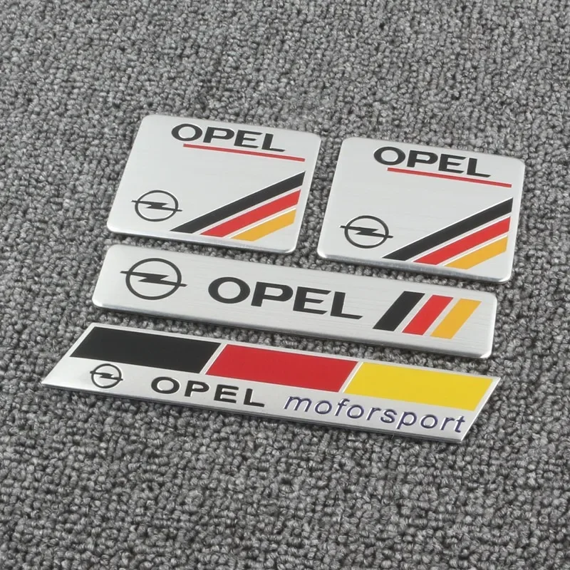 3D Aluminum Car Emblem Badge Styling Trunk Sticker For Opel Astra H G J Insignia Mokka Zafira Corsa Vectra C D Body Accessories