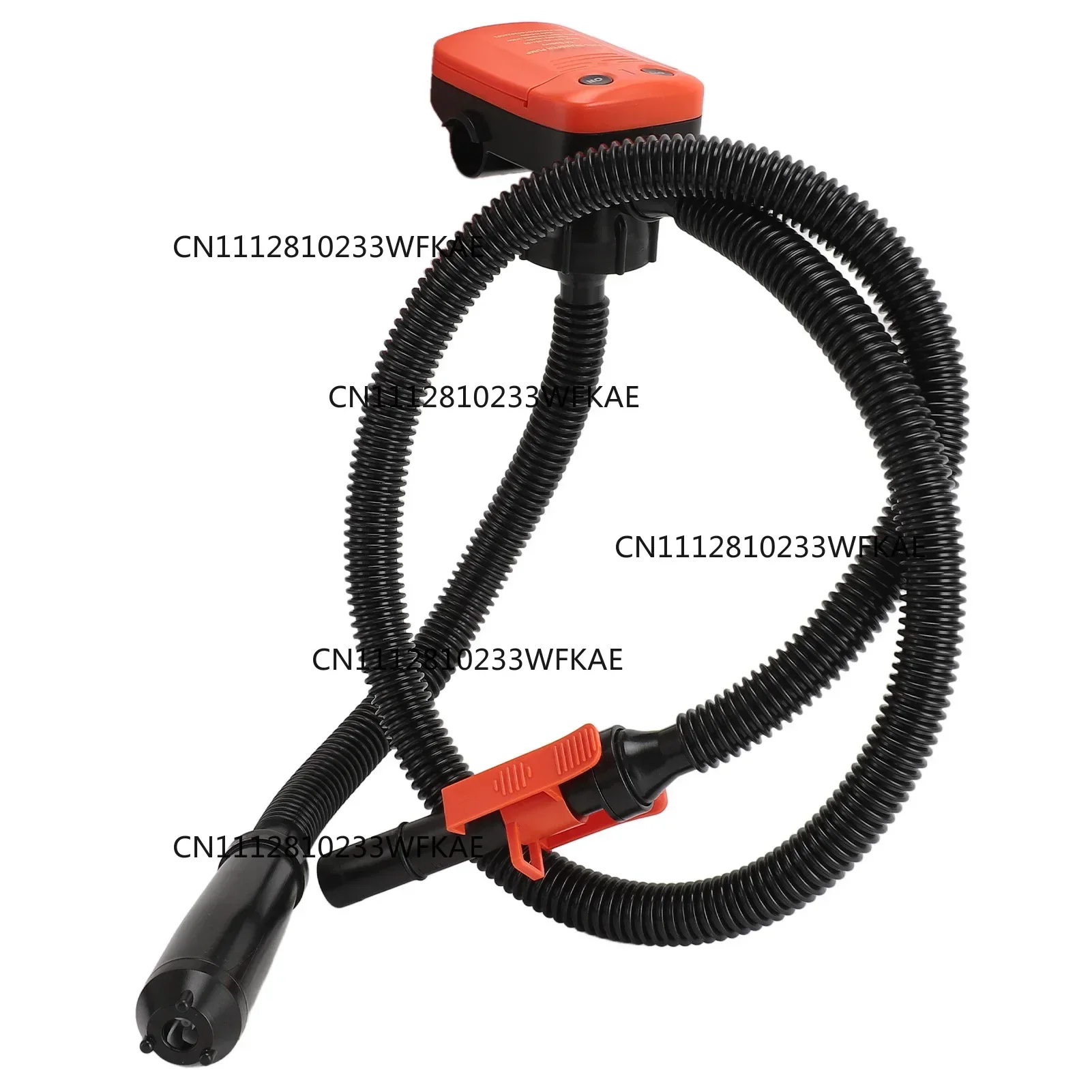 2.4GPM Fuel Transfer Pump Electric Oil Extraction Pump High Speed Siphon Battery Operated Canister Pump with 3 Size Adapters