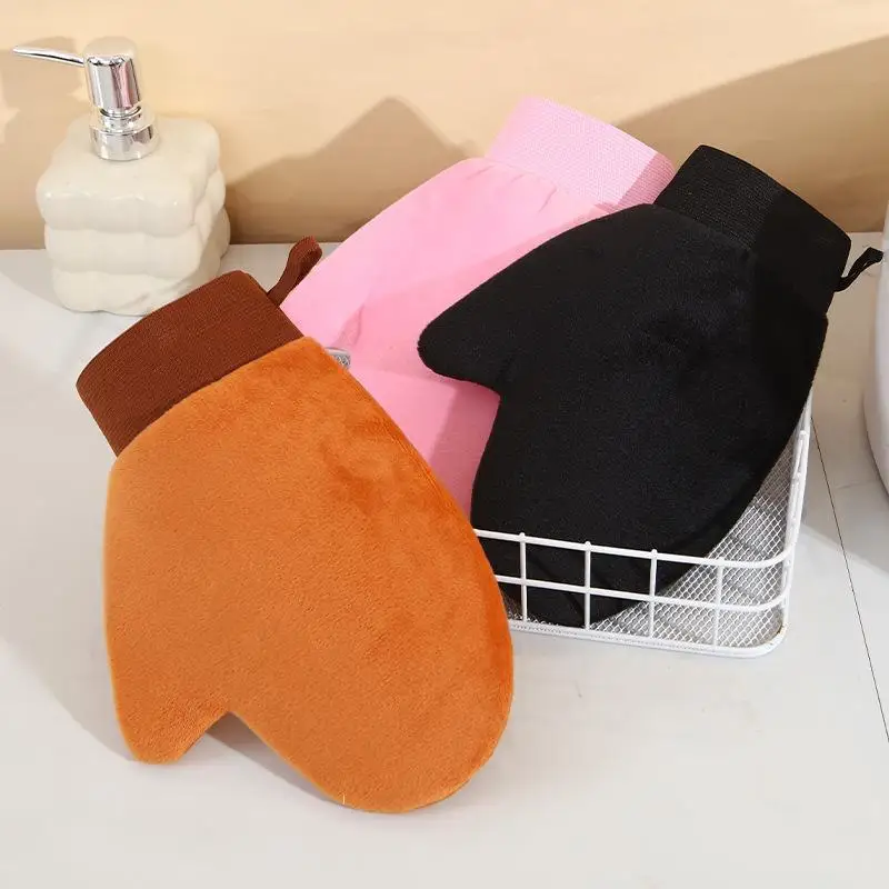 Peeling-Badehandschuhe mit weichem, angenehmem Stoff, Tiefenreinigungseffekt für die tägliche Körperpflege zu Hause, in der Dusche oder im Spa. – Detail 7