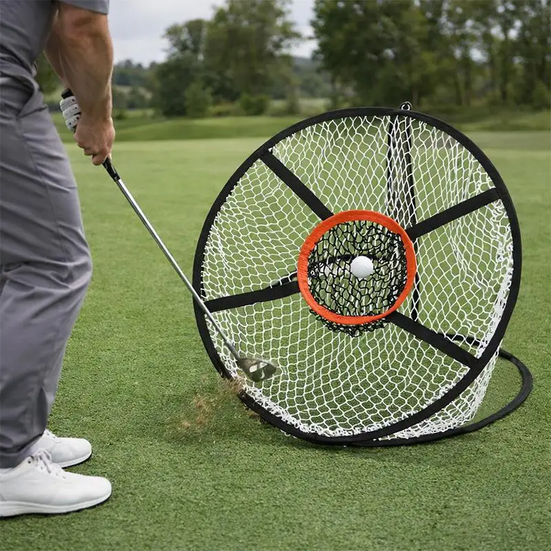 1Pc Golf Chipping Net Foldable Golf Training Net for Target Practice Indoor Backyard Outdoor Swing Game Portability