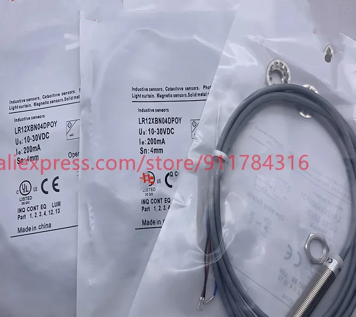 3pcs New High quality inductive proximity switch  LR12BF02DNO LR12BN04DPOY  LR12BN04DNO LR12XBN04DPO