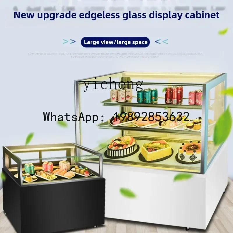 AB  Right Angle Infinity Cake Cabinet Baking Dessert Refrigerated Bar Integrated Cabinet Air Cooled Display Cabinet