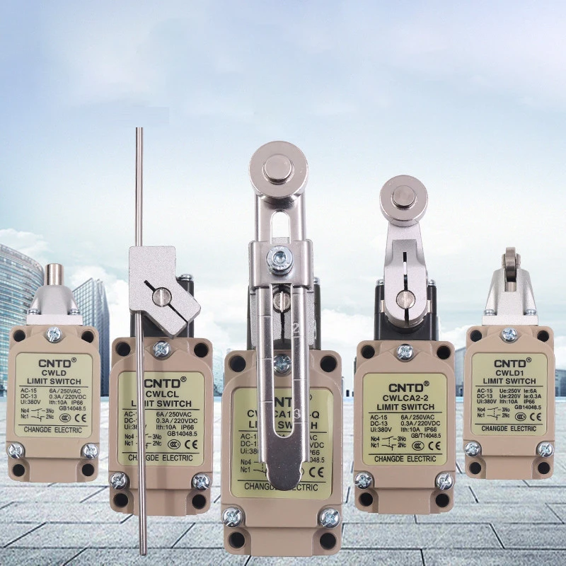 Industrial Machine Limit Travel Switch Momentary Rebound Limiting Switch  Limit Switch  Reset Adjustable Roller Lever Waterproof