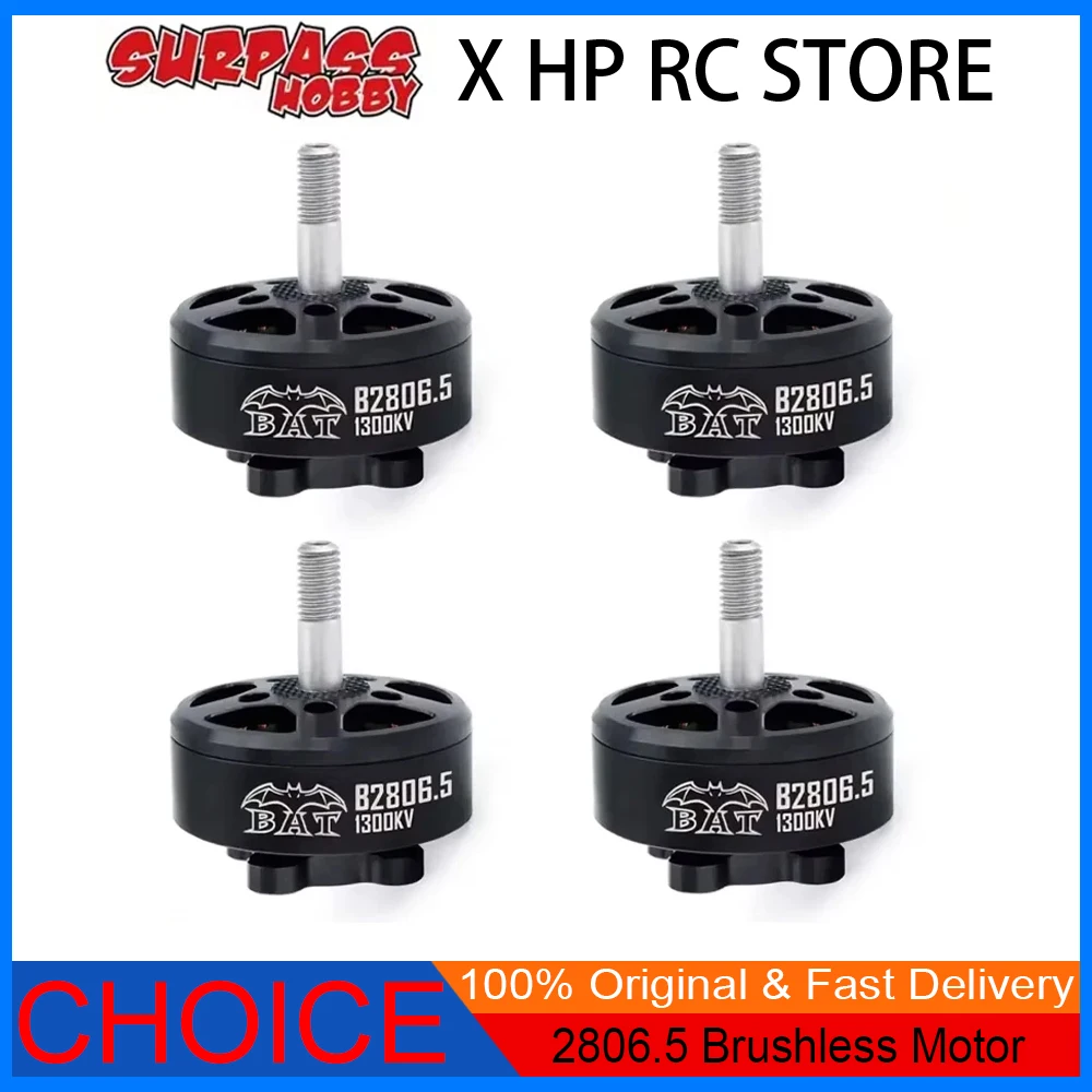 

4 шт. Surpass Hobby 2806.5 бесщеточный двигатель 1300KV/1700KV 4-6S для RC FPV Racing Drone Freestyle Long Range 7 дюймов Mark4 Multirotor
