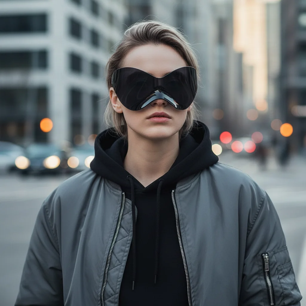 

Fashion Punk Goggle Sports Sun Glasses Wrap Around Futuristic Sunglasses Y2K Sunglasses Shades for Men Women