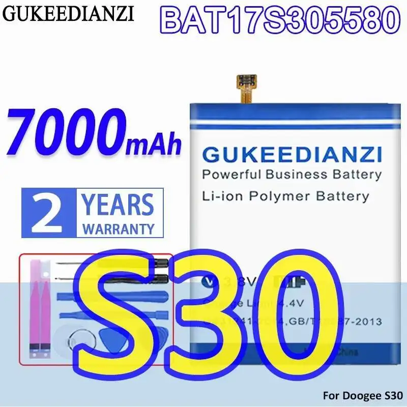 

BAT17S305580 Аккумулятор мобильного телефона высокой совместимости для Doogee S30 7000 мАч