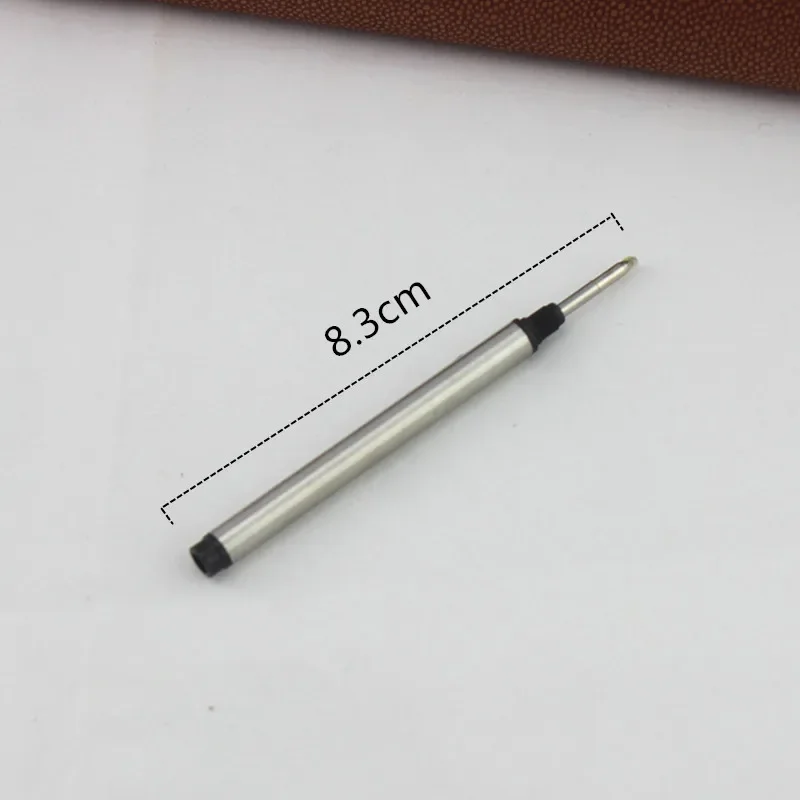 10 pz/lotto Rollerball Ricariche 0.5mm Inchiostro Nero Penna Roller Ricariche Refill Standard 8.3 cm
