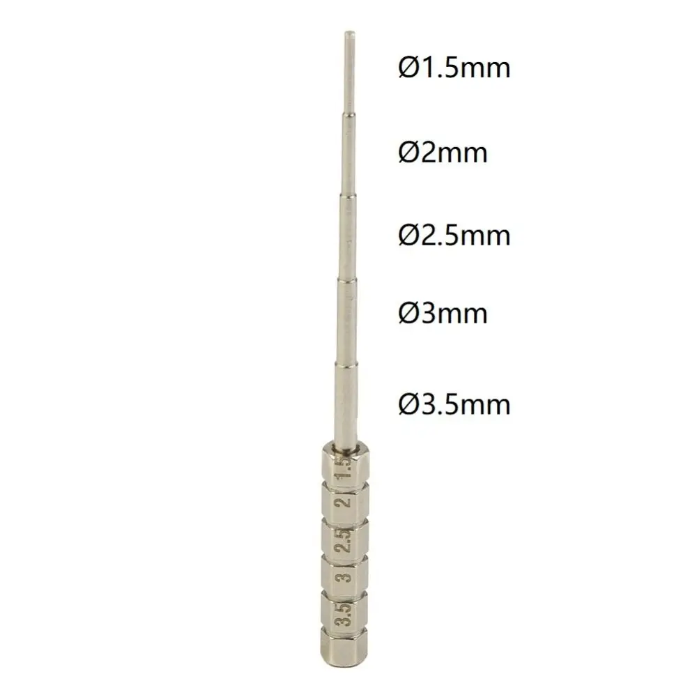 Hand Tool 1.5/2/2.5/3/3.5mm Wire Winding Rod Stainless Steel Manual Tools Accessories Wrapping Wire Jig Tool Wire Coil Jig Wire
