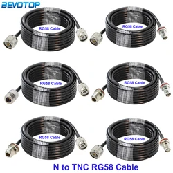 RG58 50-3 RP TNC/TNC Male to N Male/Female Connector RG-58 Cable Pigtail Low Loss 50 Ohm RF Coaxial Extension Jumper Cord