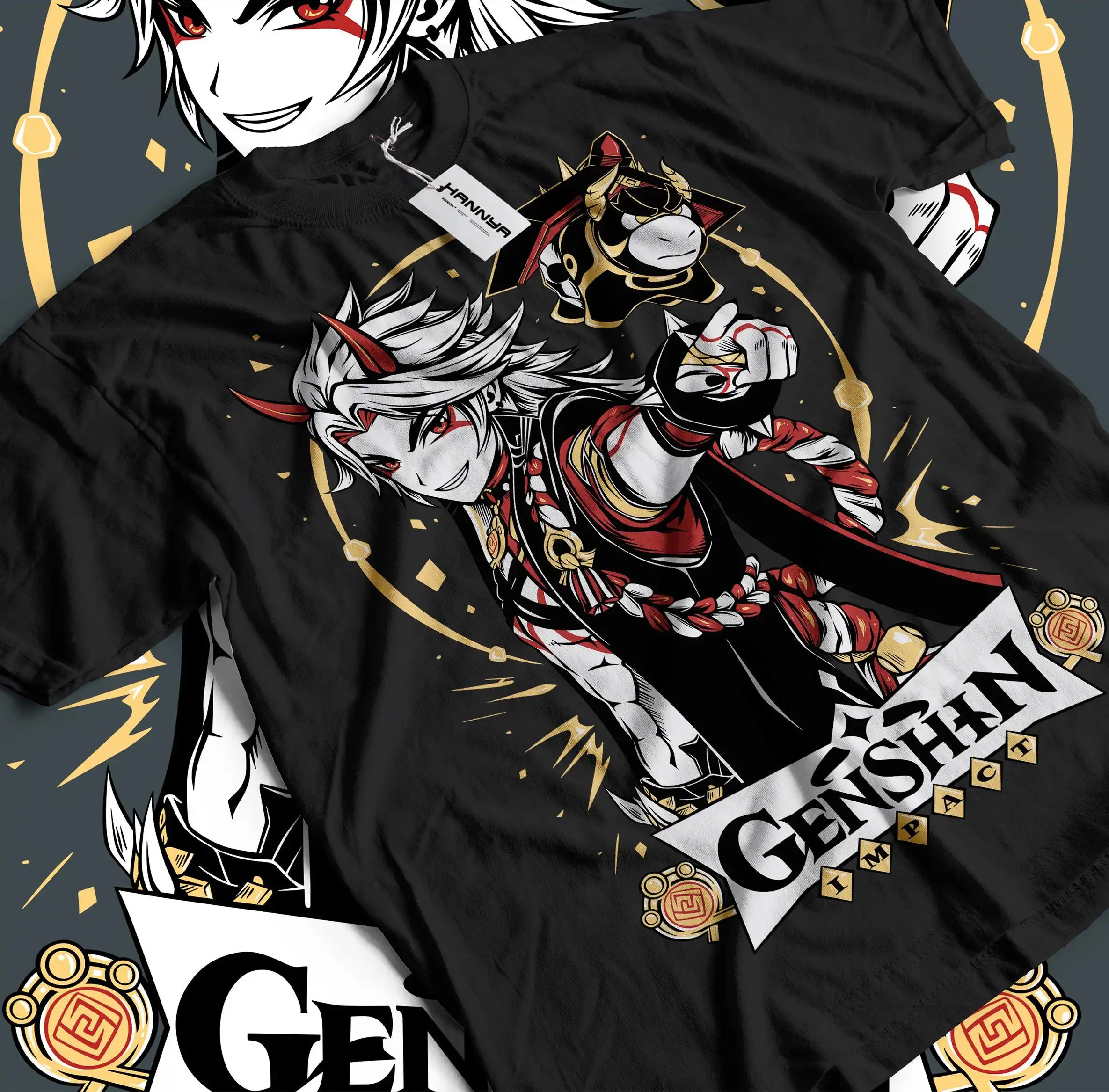 Arataki Itto Genshin Impact Japan Aesthetic Anime Japanese T-Shirt