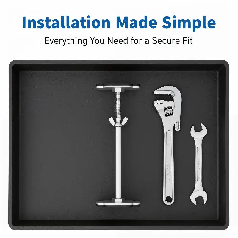 Stainless Steel Undermount Sink Supports Adjustable Heavy Duty Durable Mount Bracket for DIY Kitchen Bathroom Upgrade