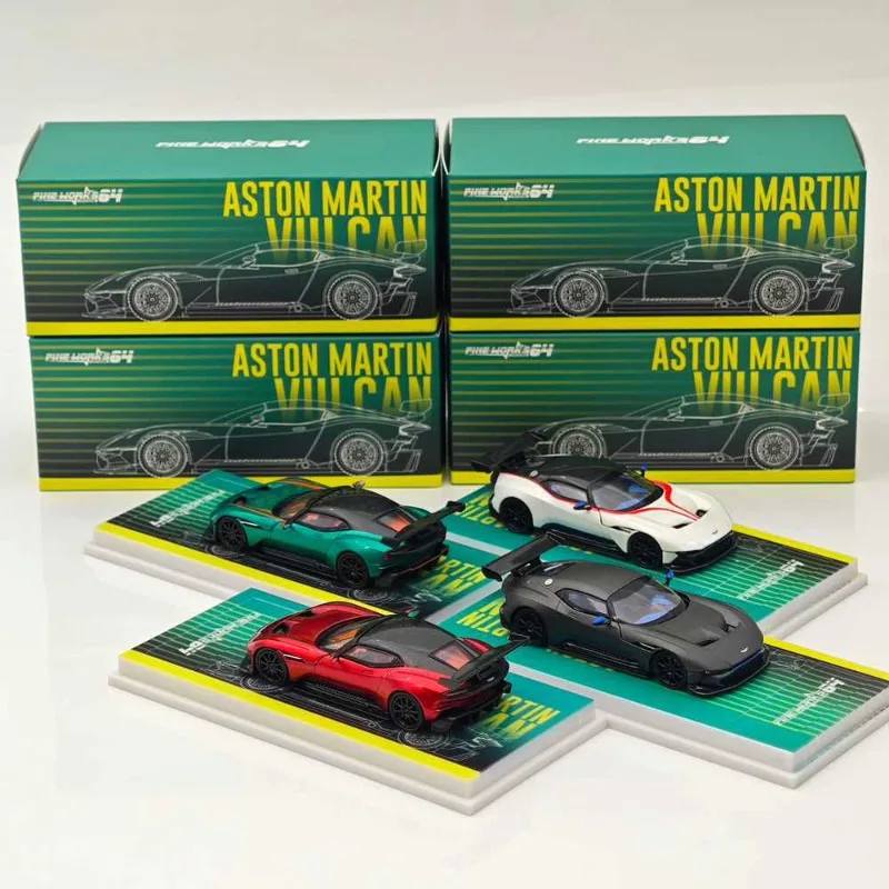 Fine Works 1/64 Aston Martin Vulcan Alloy Motor Vehicle Toy Die-casting Metal Model Collection Boy Christmas Gifts