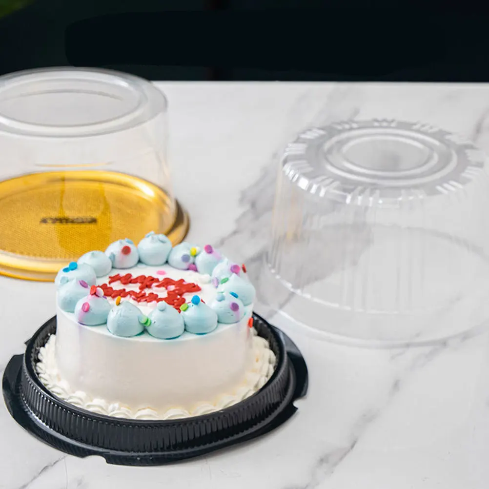 

20 Pcs Cake Box Bakery Boxes Plastic Carrier Dome Cakeboxes Containers Carriers for Transport