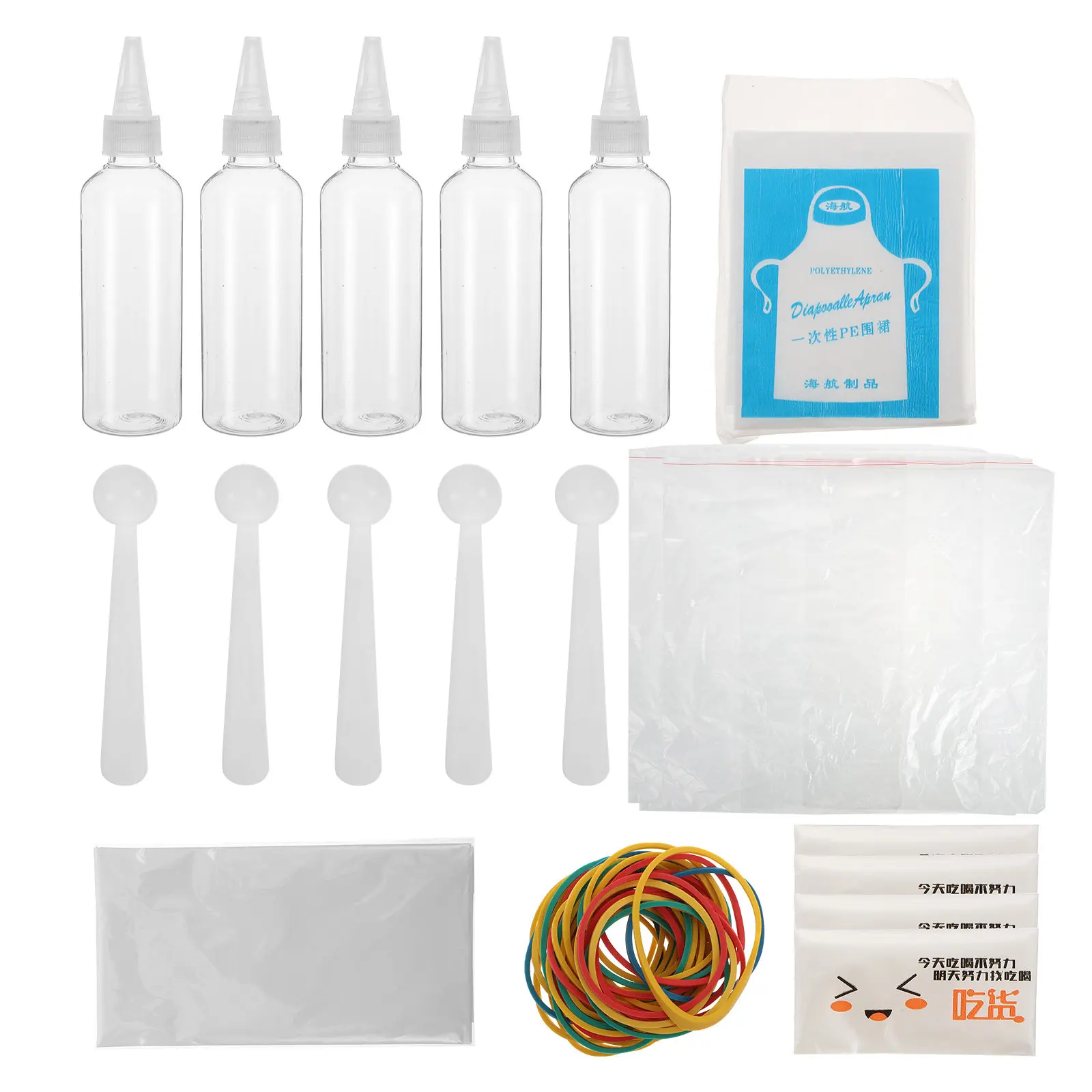 

1Set Professional Tie-Dye Material Kit All-in-One DIY Dyeing Supplies for Clothing Fabric Shoes Hats Creativity Development