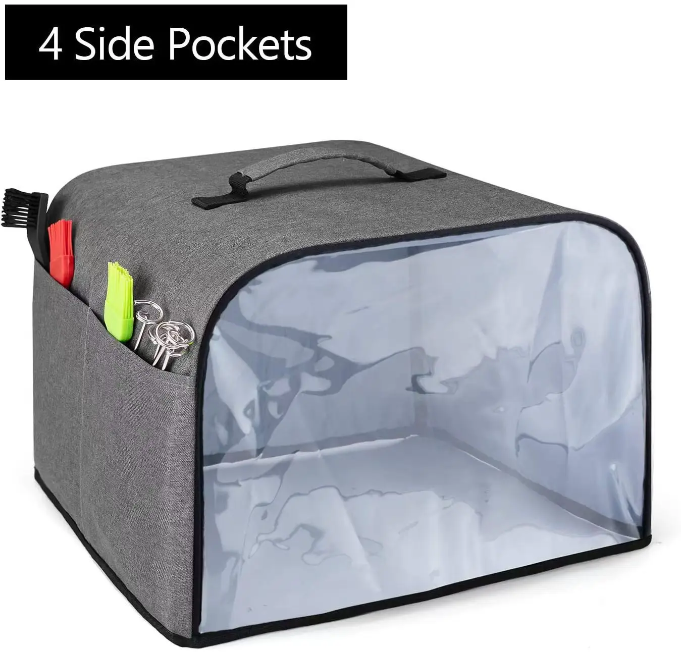 Bread Machine Dust Cover, Oven Dust Cover, Small Household Appliance Dust Cover, Transparent Viewing Window, Only Cover