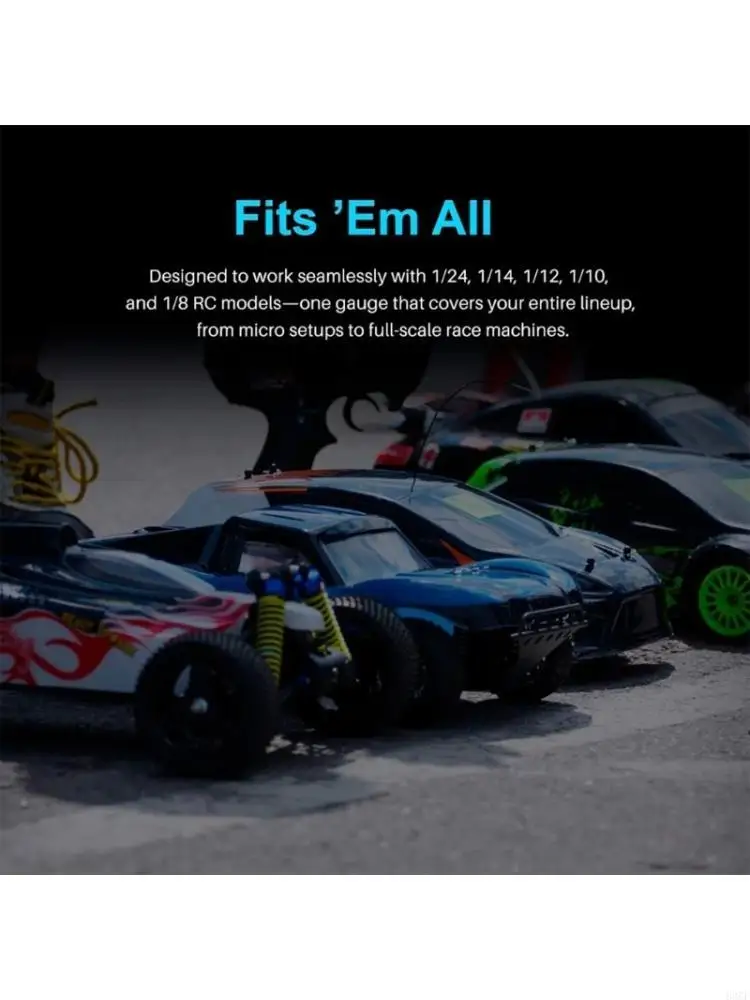 Toy Ride Height Measurement Tool Digital Display 0.1Mm Precisions 2 To 38Mm Ranges ABS Construction Calibration Tool 83CF