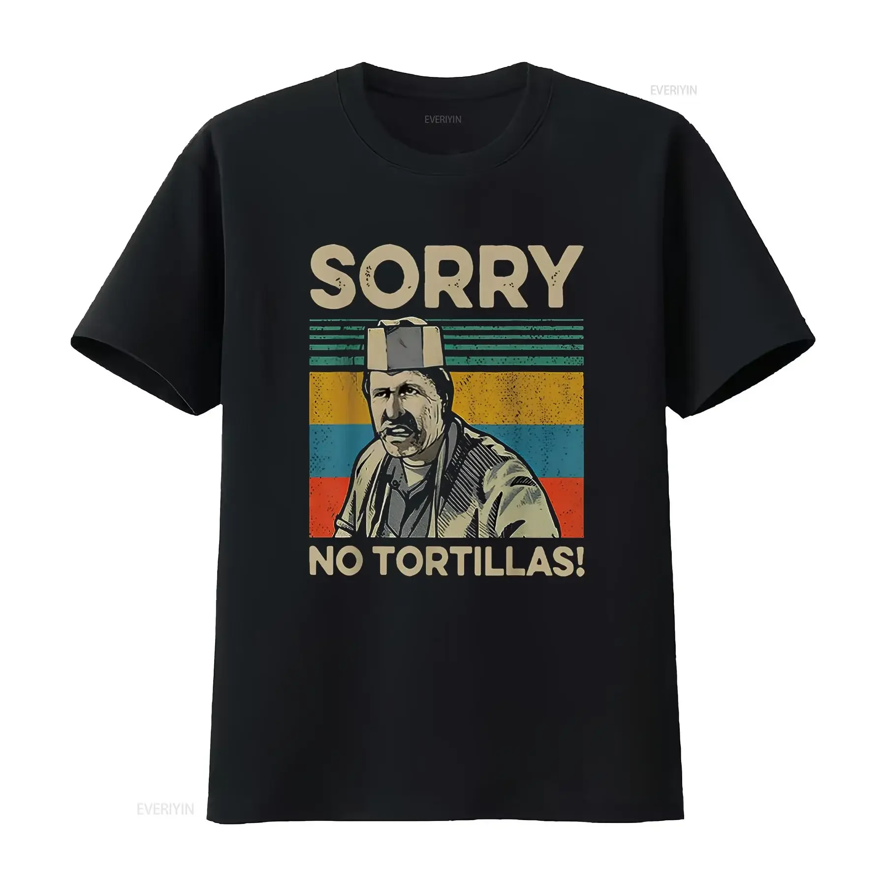 آسف لا التورتيلا خمر تي شيرت خمر غسلها للجنسين مريحة مصمم الرسم الملابس قليلا لينة امتدت