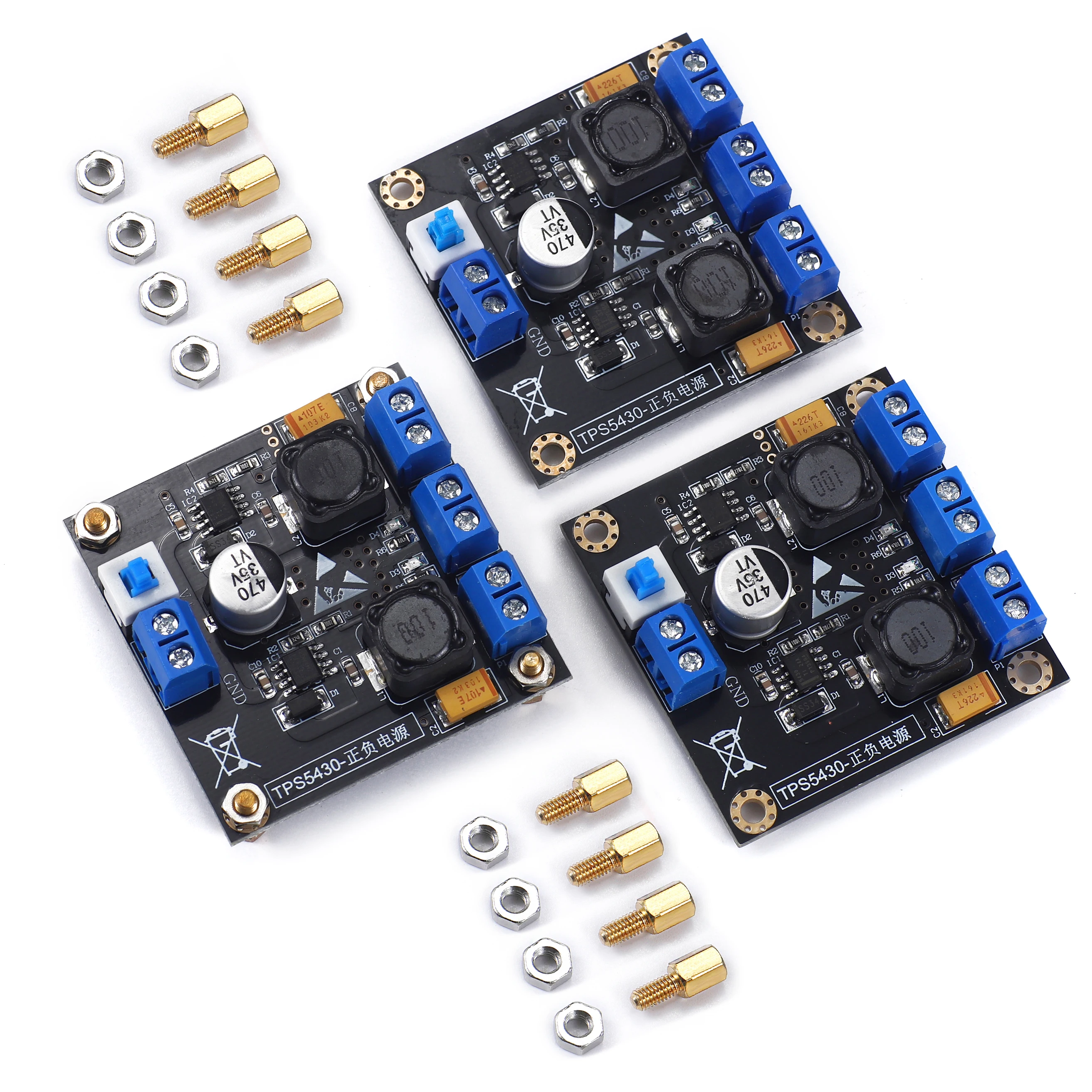 TPS5430 Positive Negative Dual Power Supply Module with Switching 5V 12V 15V Output