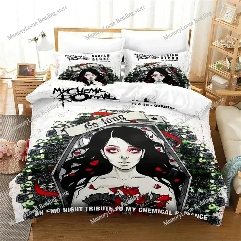 3D Printed My Chemical Romance Bedding Sets Exquisite Bed Supplies Set Duvet Cover Bed Comforter Set Luxury Birthday Gift