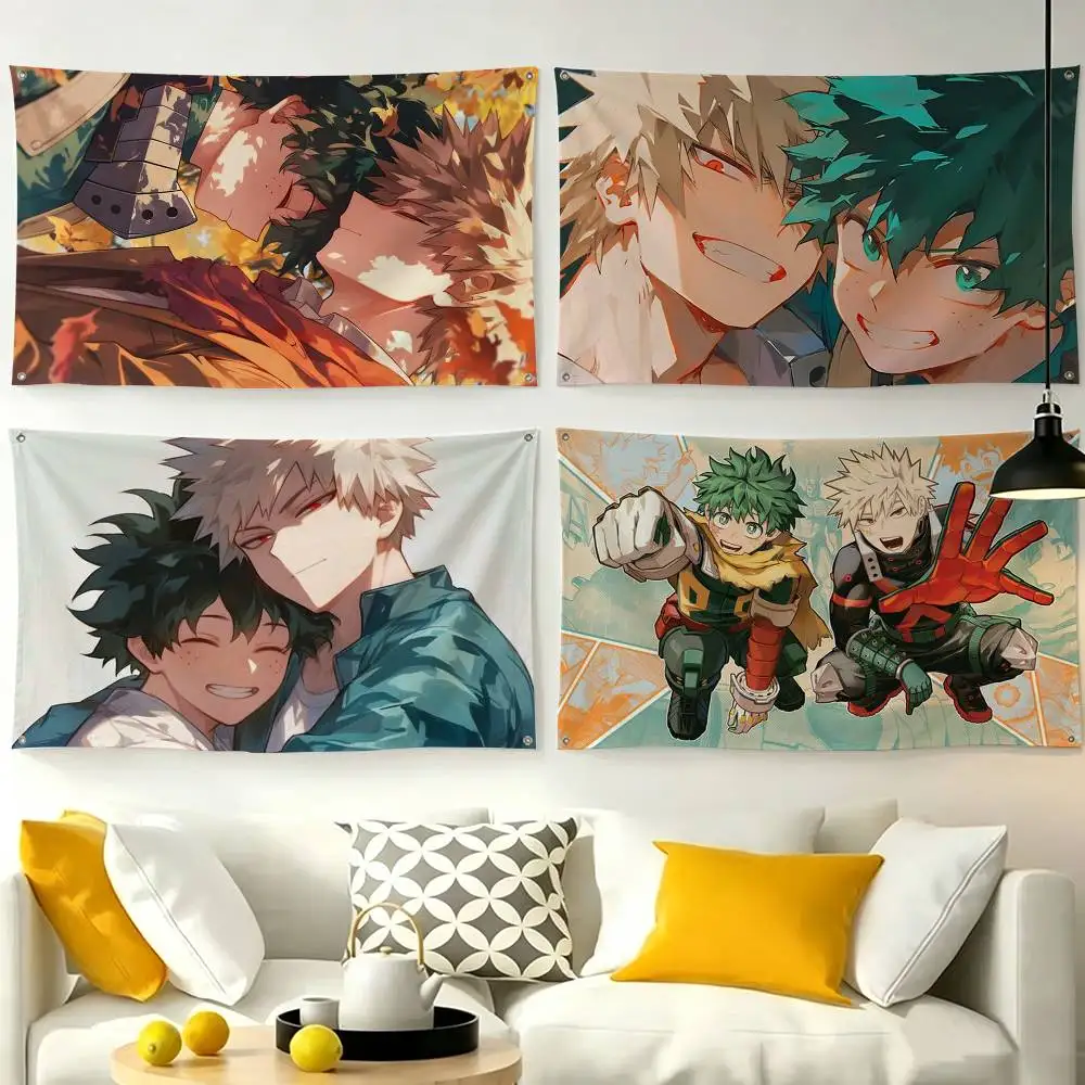 My H-hero B-Bakudeku  Flag Suitable For Party Club Outdoor Interior Wall Decoration Banner Fans Gift