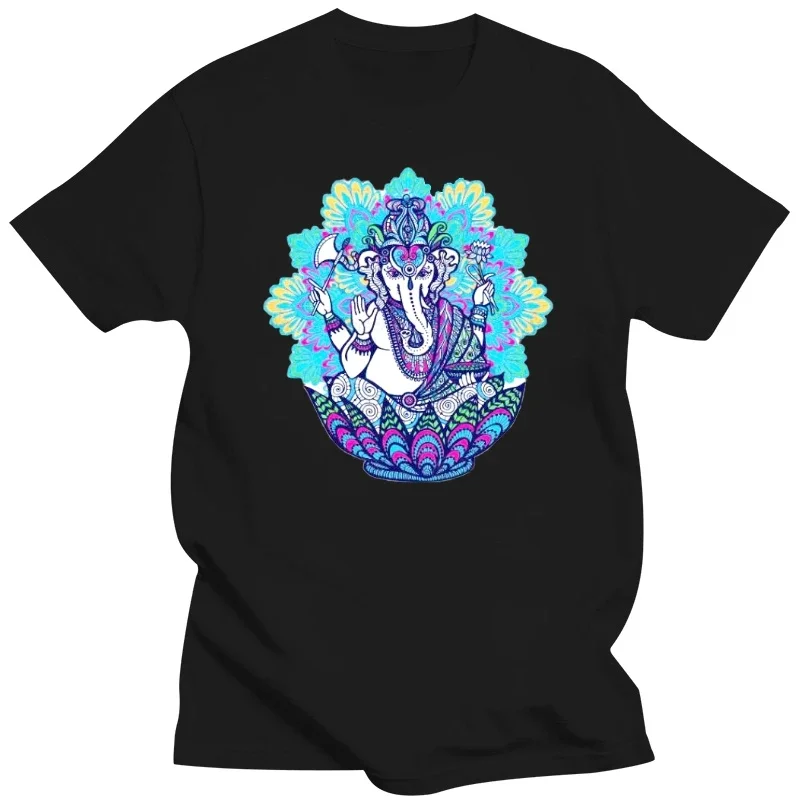 

Ganesha Coloured Mandala Art MENS T SHIRT HINDU INDIA GANESH GOD IDOL High Quality Tee Tshirt