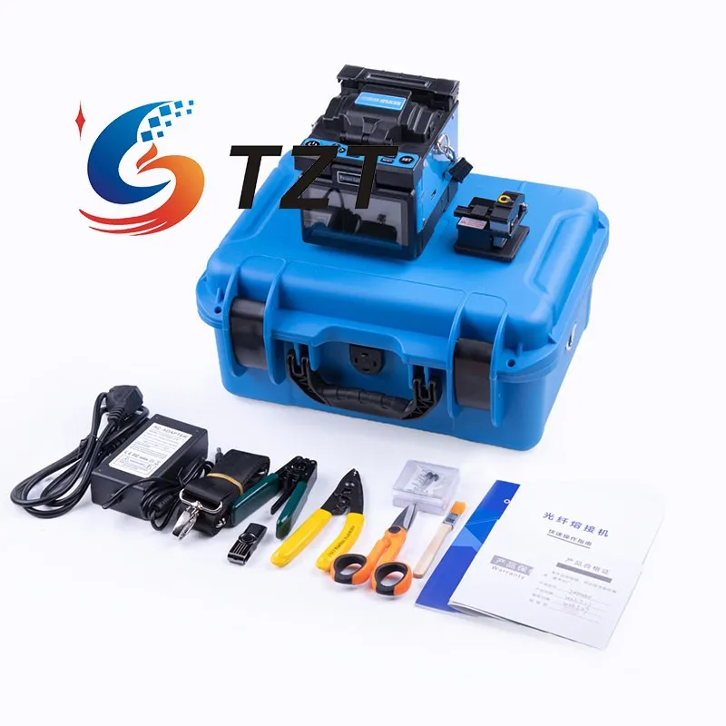 

TZT JW4108H Handheld Single Fiber Fusion Splicer Support 250X Fiber View Magnification for SMF MMF DSF NZDSF